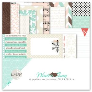 Collection 30,5 x 30,5 cm - Winter song- Les papiers de Pandore
