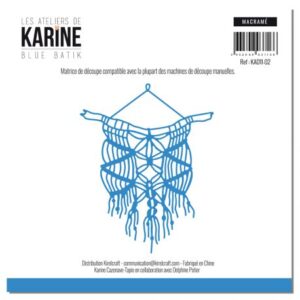 Dies macramé - Blue batik - Les ateliers de Karine