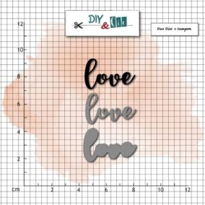 Combiné Love - DIY and cie