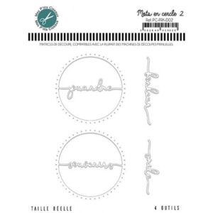 Dies Mots en cercle 2 - French kiss - Mes p'tits ciseaux