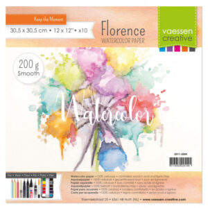 Papier aquarelle smooth - 200g - 30,5 x 30,5 cm - 10 feuilles
