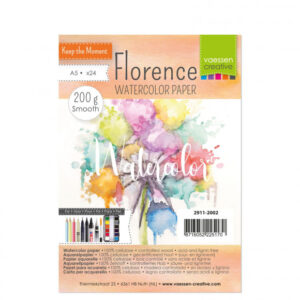 Papier aquarelle smooth - 200g - A5 - 24 feuilles