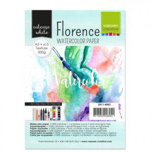 Papier aquarelle texturé - 300g - A5 - 15 feuilles