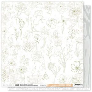 Papier 30,5 x 30,5 cm - Bienvenue chez moi - Les ateliers de Karine