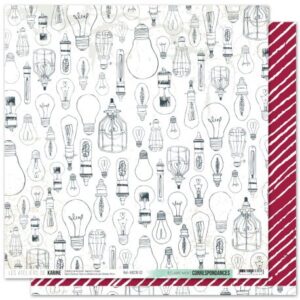 Papier 30,5 x 30,5 cm - Correspondances - Les ateliers de Karine