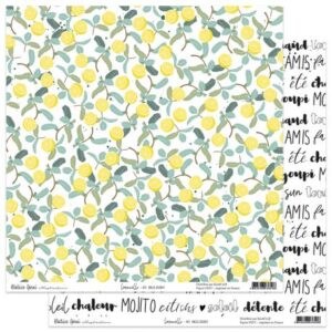 Papier 30,5 x 30,5 cm - Limoncello - Béatrice Garni