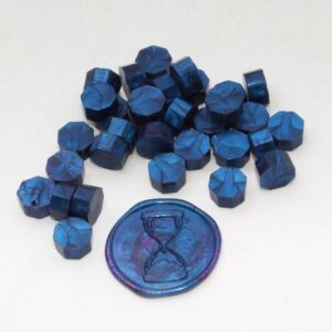 Pastilles de cire à cacheter - Bleu nuit nacré - DIY & cie