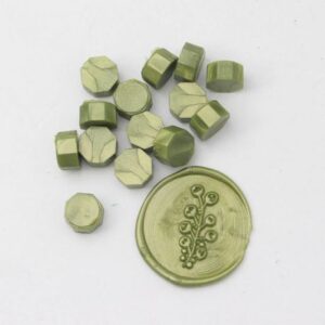 Pastilles de cire à cacheter - Kaki nacré - DIY & cie