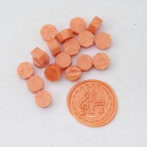 Pastilles de cire à cacheter - Mandarine nacré - DIY & cie