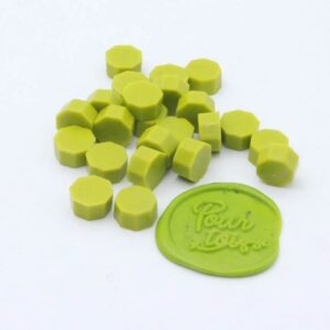 Pastilles de cire à cacheter - Vert anis - DIY & cie