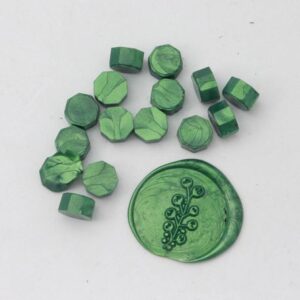 Pastilles de cire à cacheter - Vert bouteille nacré - DIY & cie
