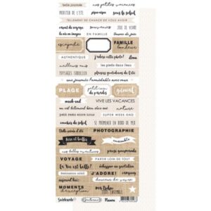 Planche d'étiquettes - Santorini - Swirlcards