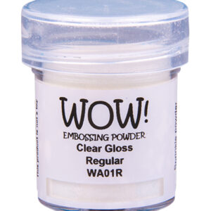 Poudre à embosser WOW! Clear gloss regular - Transparent