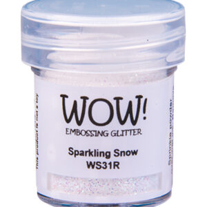 Poudre à embosser WOW! Sparkling snow - Blanc
