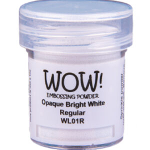 Poudre à embosser WOW! Opaque bright white regular - Blanc