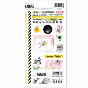 Planche d'étiquettes - Long courrier - Les ateliers de Karine