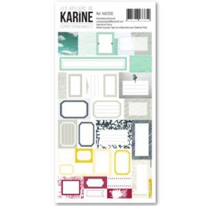 Planche d'étiquettes - Correspondances - Les ateliers de Karine