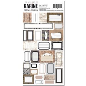 Planche d'étiquettes - Green & Graphik - Les ateliers de Karine