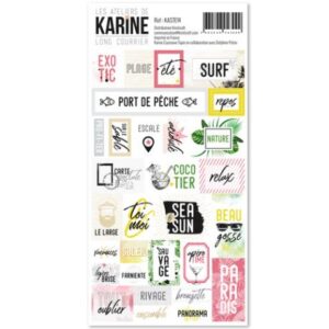 Planche d'étiquettes - Long courrier - Les ateliers de Karine