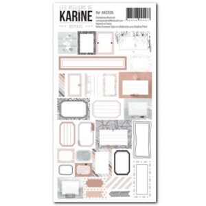 Planche d'étiquettes - Nomade - Les ateliers de Karine