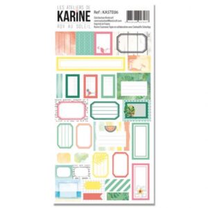 Planche d'étiquettes - RDV au soleil - Les ateliers de Karine