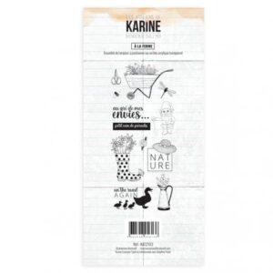 Tampon clear - A la ferme - Bienvenue chez moi - Les ateliers de Karine