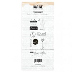 Tampon clear - A travers champs - Bienvenue chez moi - Les ateliers de Karine