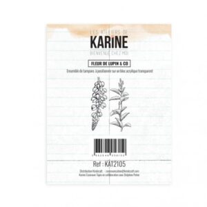 Tampon clear - Fleur de lupin & co - Bienvenue chez moi - Les ateliers de Karine