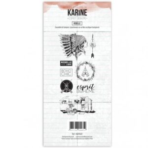 Tampon clear - Rebelle - Esprit bohème - Les ateliers de Karine