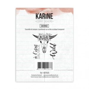 Tampon clear - Sauvage - Esprit bohème - Les ateliers de Karine