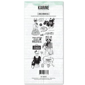 Tampon clear - Jungle urbaine fille - Correspondances - Les ateliers de Karine
