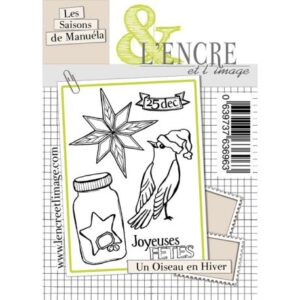 Tampon clear - Un oiseau en hiver - L'encre et l'image