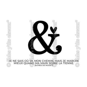 Tampon clear - Esperluette  - Mes p'tits ciseaux