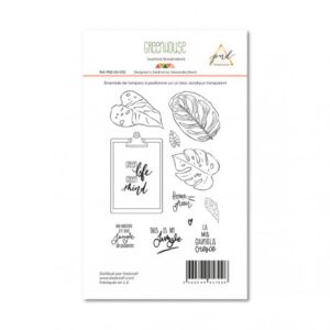 Tampon clear - Greenhouse - PaperNova Design