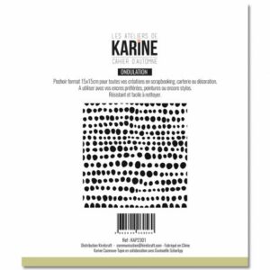 Pochoir - Ondulation - Cahier d'automne - Les ateliers de Karine