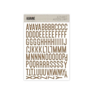 Alphabet autocollant- Nude and wild - Les ateliers de Karine