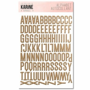 Alphabet autocollant- Romance - Les ateliers de Karine