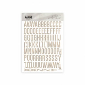 Alphabet autocollant- Sable d'or - Les ateliers de Karine