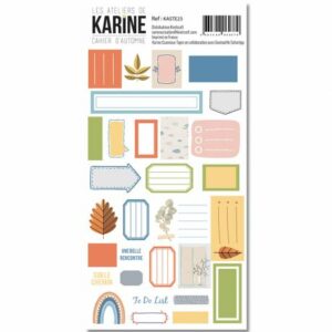 Planche d'étiquettes - Cahier d'automne - Les ateliers de Karine
