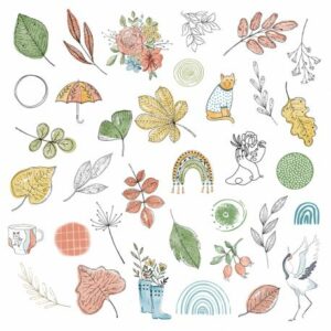 Die cuts calque - Cahier d'automne - Les ateliers de Karine