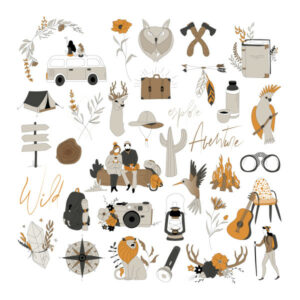 Die cuts calque - Nude and wild - Les ateliers de Karine
