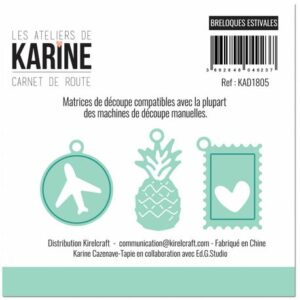 Dies - Breloques estivales - Carnet de route - Les ateliers de Karine