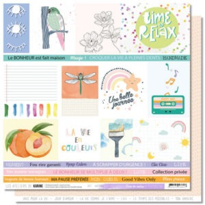 Papier 30,5 x 30,5 cm - Rainbow - Les ateliers de Karine