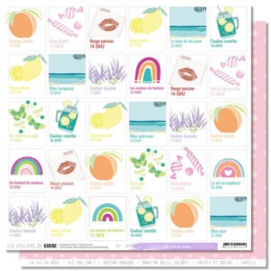 Papier 30,5 x 30,5 cm - Rainbow - Les ateliers de Karine