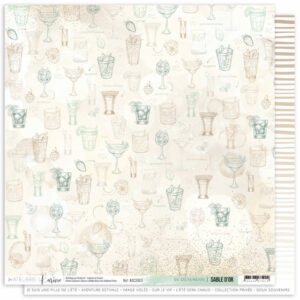 Papier 30,5 x 30,5 cm - n°3 - Sable d'or - Les ateliers de Karine