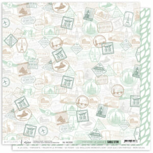 Papier 30,5 x 30,5 cm - n°6 - Sable d'or - Les ateliers de Karine