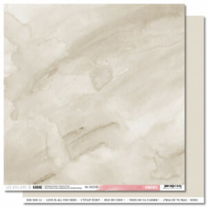 Papier 30,5 x 30,5 cm - Back to basic - Romance - Les ateliers de Karine