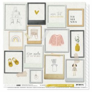 Papier 30,5 x 30,5 cm - Hey baby - Les ateliers de Karine