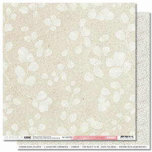 Papier 30,5 x 30,5 cm - n°2 - Romance - Les ateliers de Karine