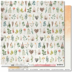 Papier 30,5 x 30,5 cm - n°4 - Romance - Les ateliers de Karine
